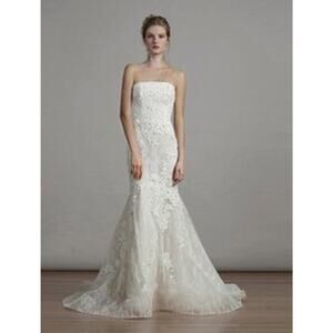 Liancarlo 6891 Wedding Dress Strapless Lace Trumpet Ivory Bridal Gown
